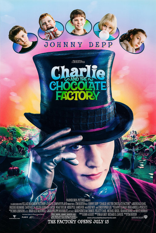 Good family comedy movies on Netflix: Charlie and the Chocolate Factory 